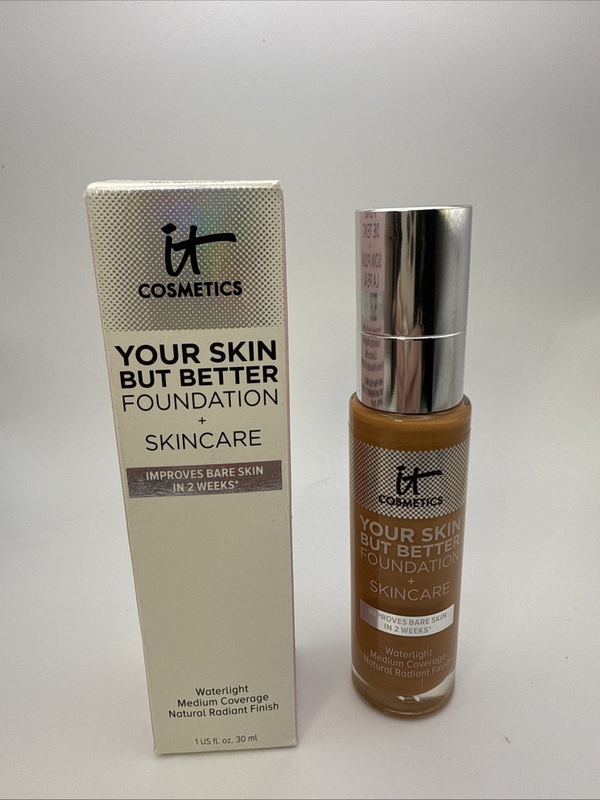 It Cosmetics Your Skin But Better Foundation + Skincare Tan Warm # 44 NIB