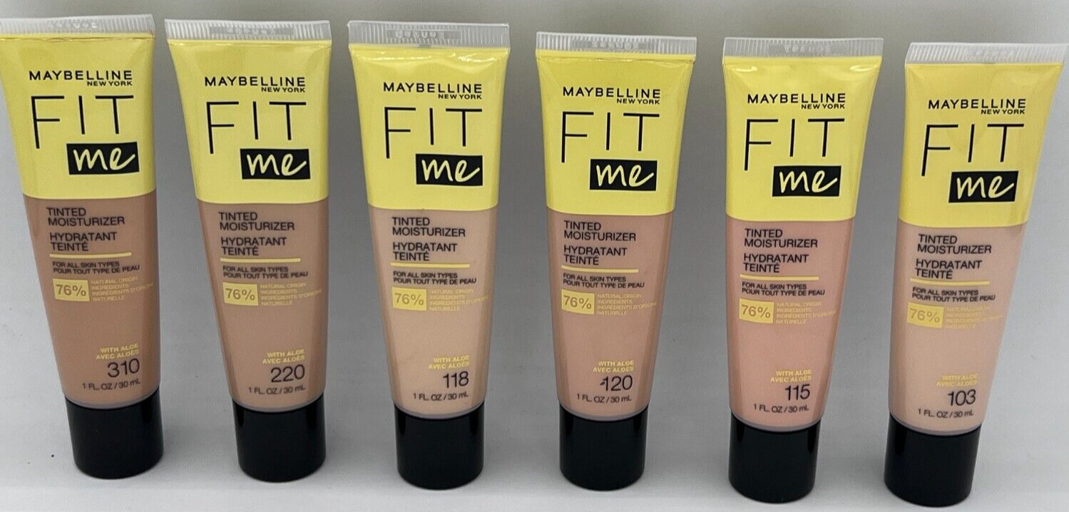 Maybelline New York Fit Me Tinted Moisturize- Choose your Color- Pack of 2
