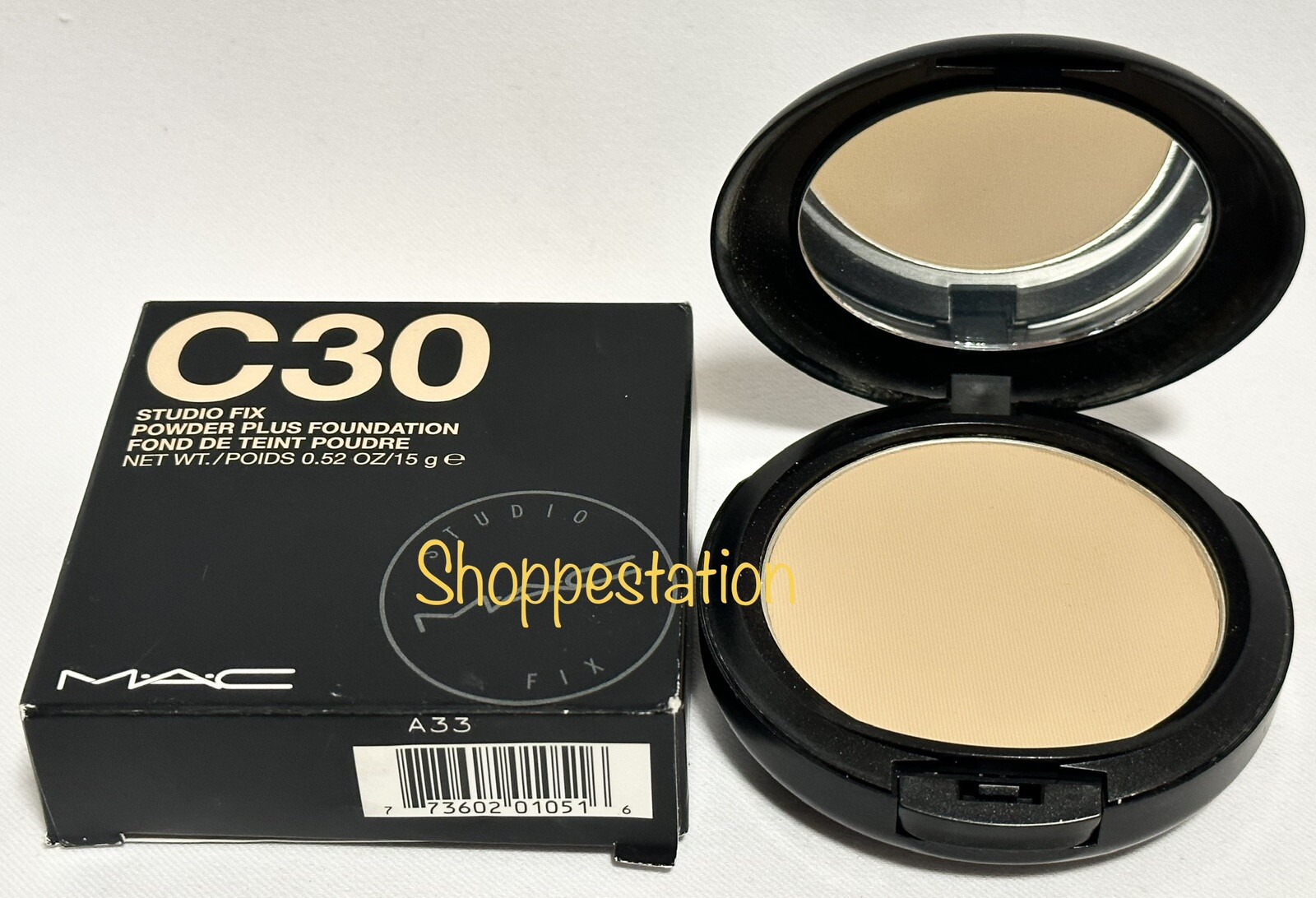 MAC Studio Fix Powder Plus Foundation Shade C30 Full Size 15g New In Box