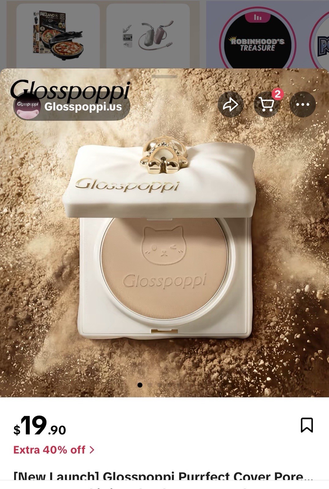 Glosspoppi Pore Blurring Power Foundation 0.29 oz