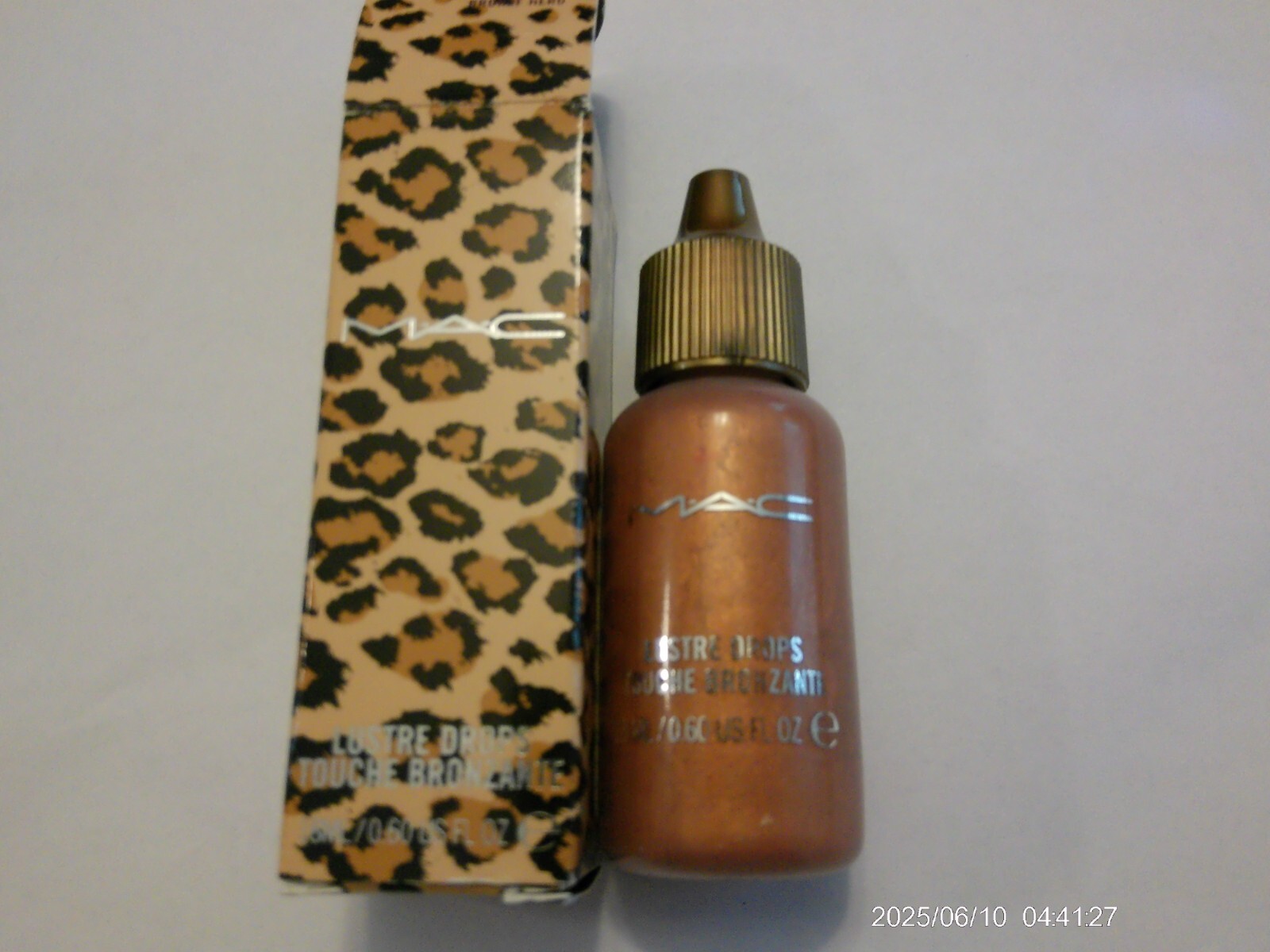 MAC LUSTRE DROPS * BRONZE HERO * NIB 18ML 0.6OZ