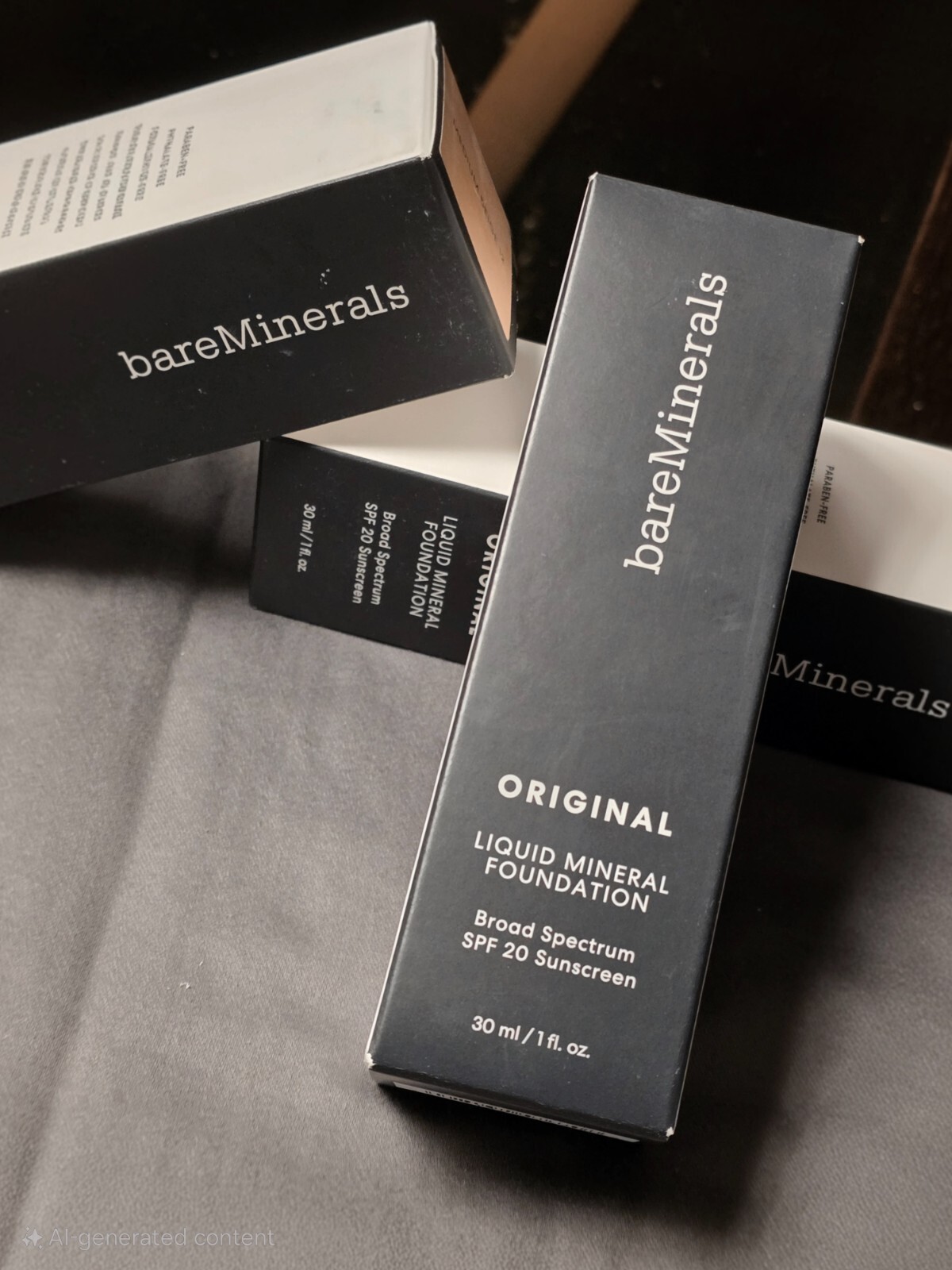 Bare Minerals Original Liquid Foundation in several different skin tones