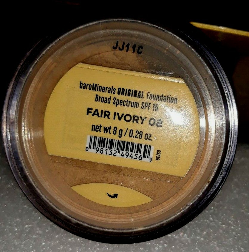 NEW! bareMinerals Original SPF 15 Foundation – Fair Ivory 02, 8g/0.28oz