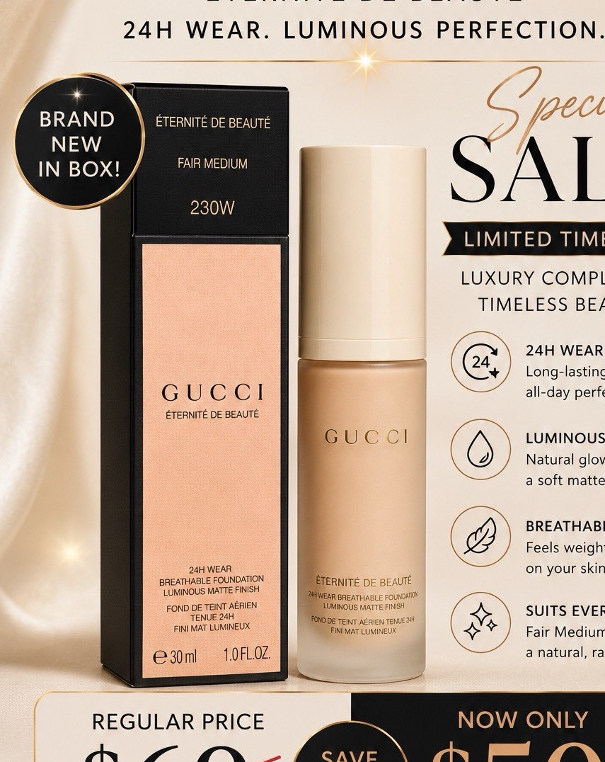 Gucci Éternité de Beauté Long Lasting Luminous Matte Foundation 230W 30ml