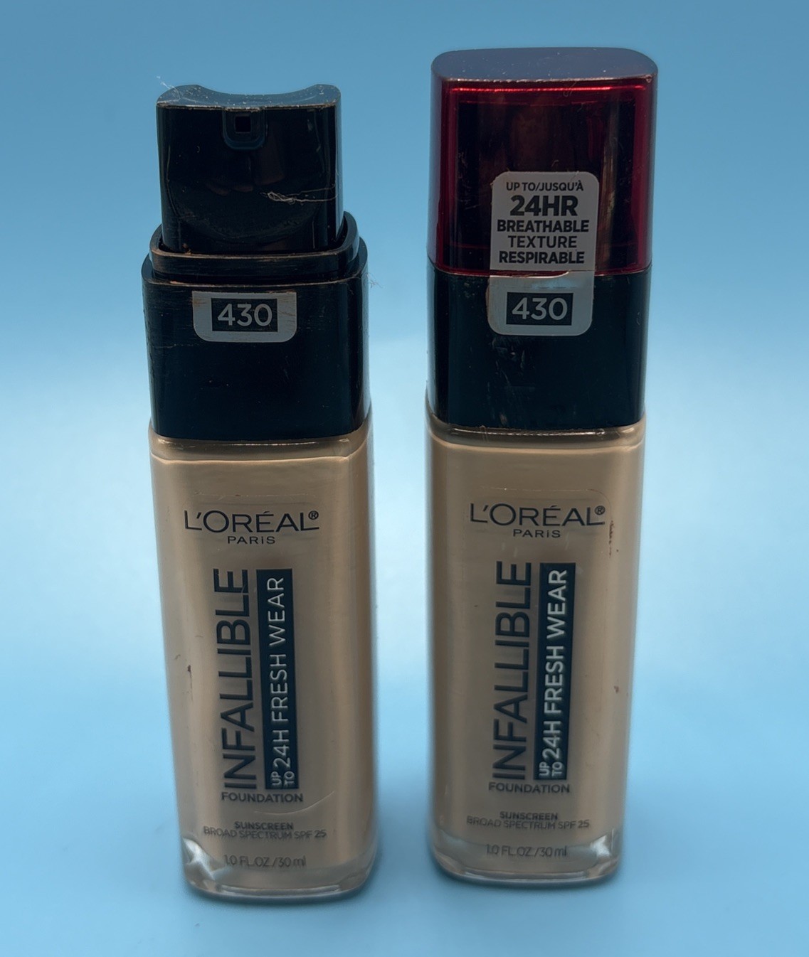 L’Oreal 2-Pack Infallible Fresh Wear 32 Hr Liquid Foundation 430 Ivory Buff