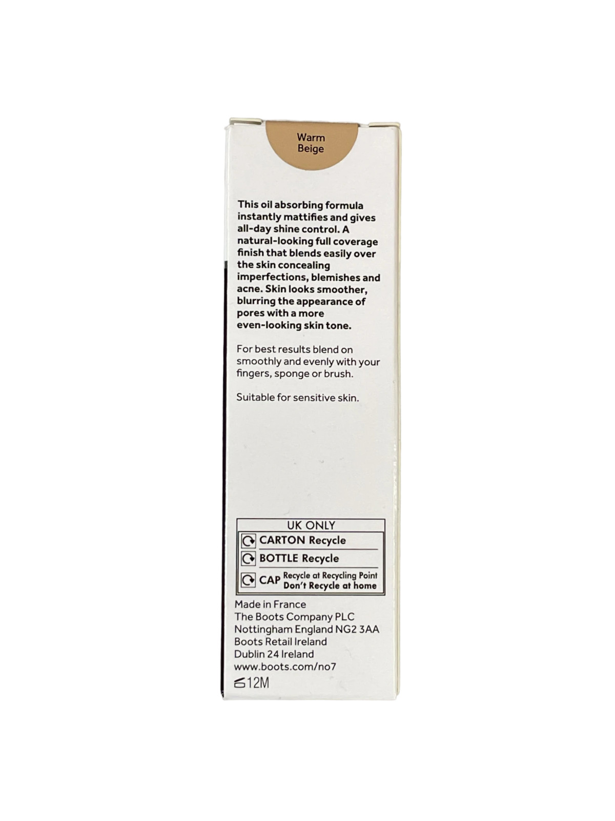 No7 Beautifully Matte Liquid Foundation 28ml, SPF25 – Choose Your Shade