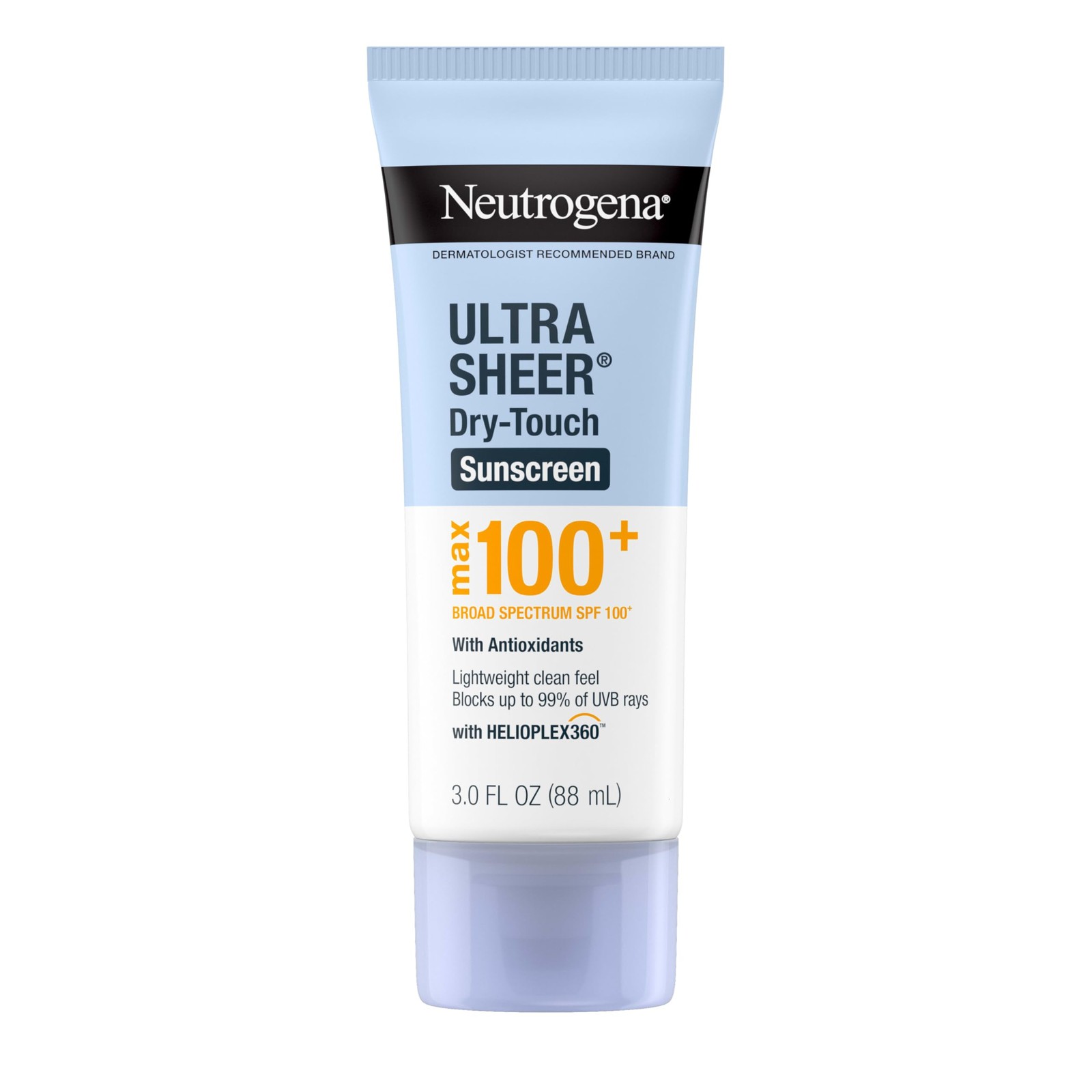 Neutrogena Ultra Sheer Dry-Touch Sunscreen Lotion, 3 Fl Oz (Pack of 1), White