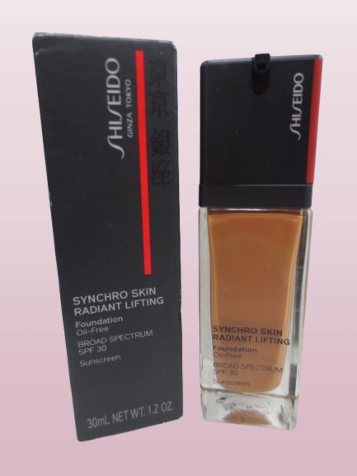 SHISEIDO SYNCHRO SKIN RADIANT LIFTING FOUNDATION 440 AMBER 1.2 OZ
