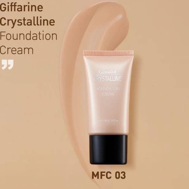Giffarine Crystalline Foundation Cream lightweight smooth even coverage 20 grams