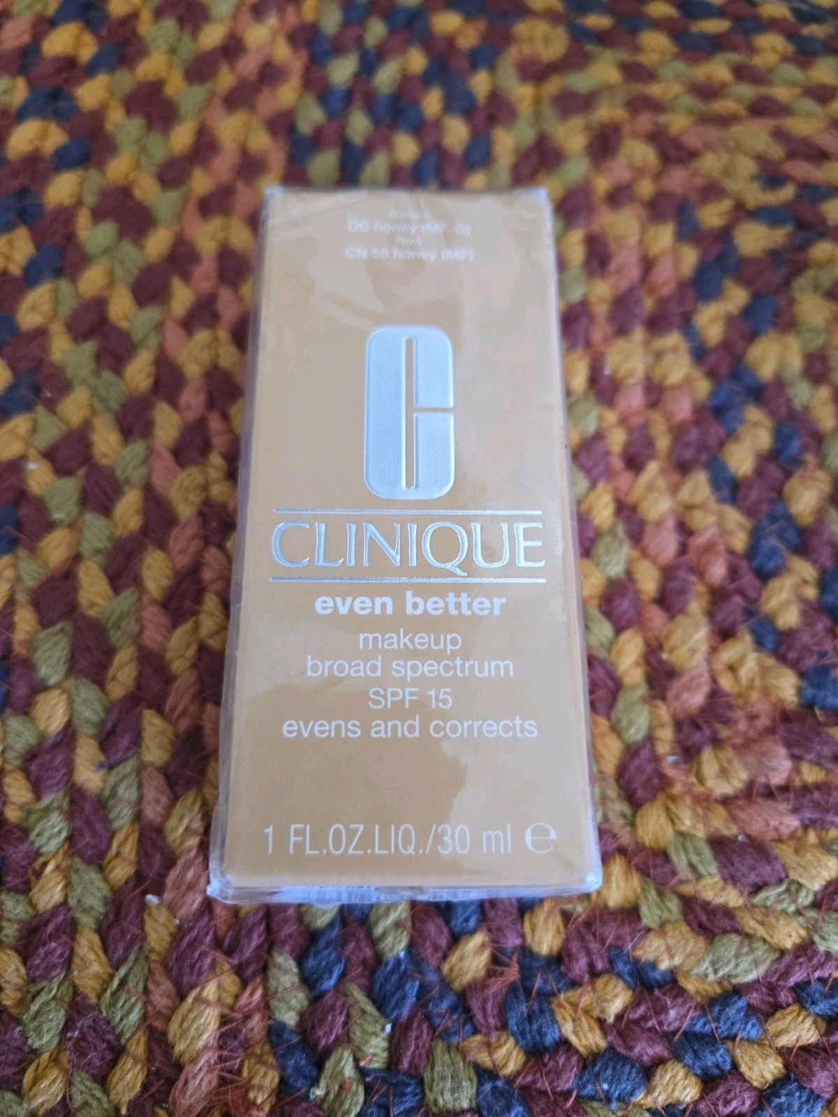 Clinique Even Better Foundation Makeup SPF 15, CN 58 Honey 1oz 30ml (4650)