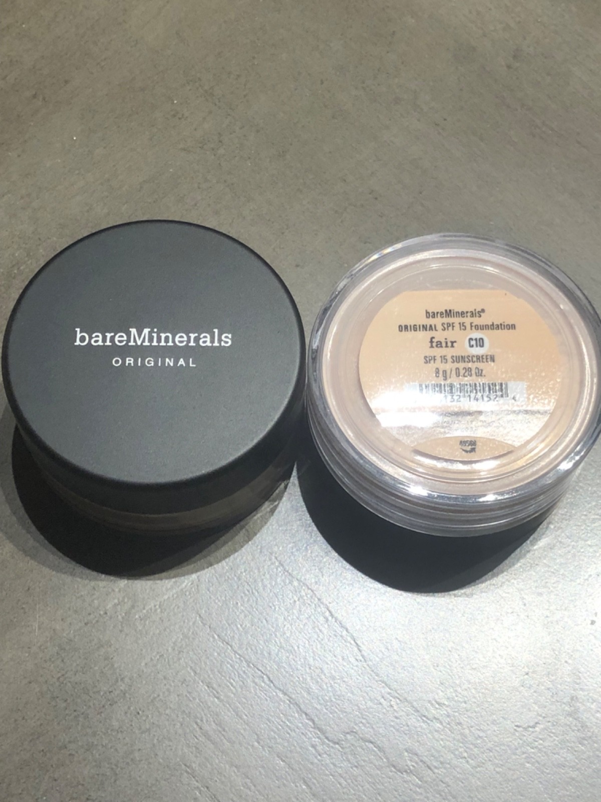“LOT OF 2” bareMinerals Foundation Broad Spectrum SPF 15 C10 FAIR 8g