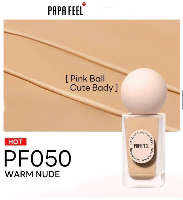 PAPA FEEL Poreless Matte Foundation Oily Skin Long-Lasting SPF30 PA++++ 30ml