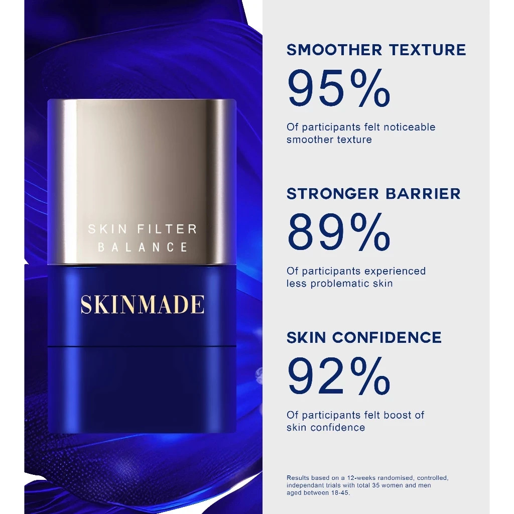 SKINMADE Skin Filter Balance Stick SPF50+ Tinted Sunscreen Oil Control Acne 15g