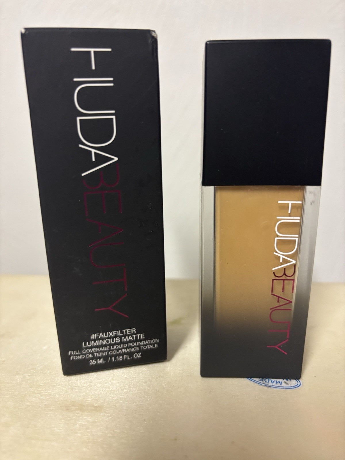 Huda Beauty FauxFilter Luminous Matte Liquid Foundation ~ CUSTARD 220N ~ 1.18 oz