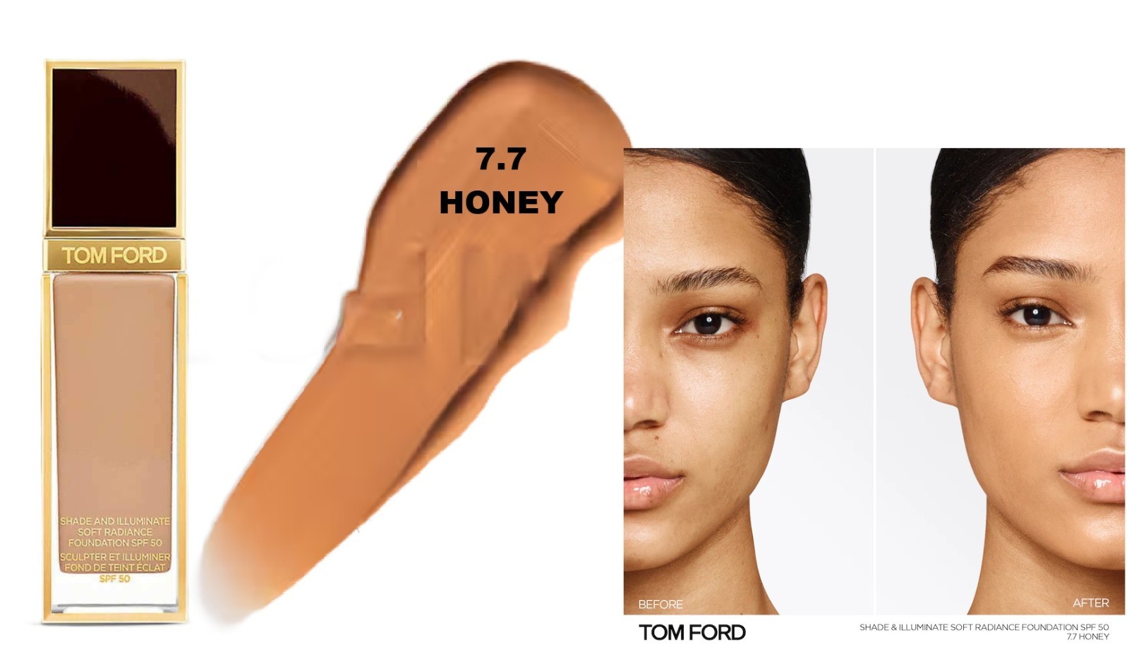 Tom Ford Shade And Illuminate 7.7 HONEY Soft Radiance Foundation 1.0 OZ NIB