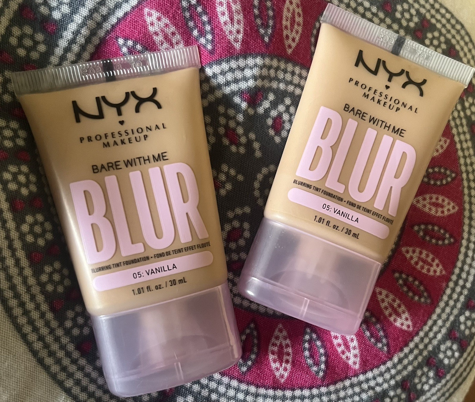 NYX Professional Makeup Bare With Me Blur Skin Tint Foundation 05 Vanilla (2pk)
