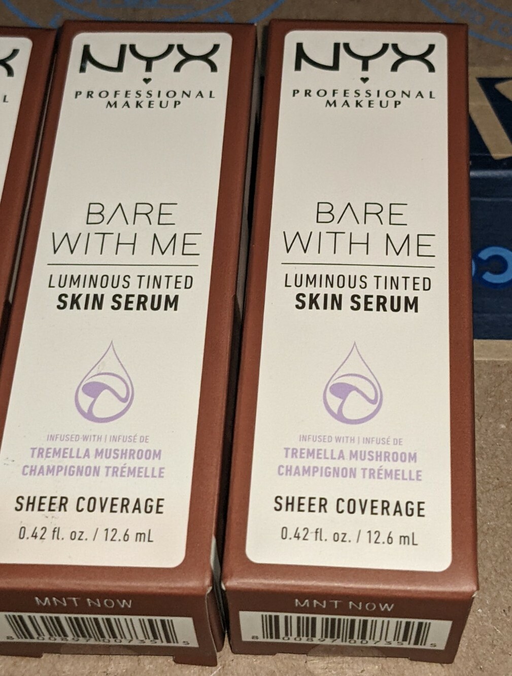 Lot of 2 NYX Bare With Me Luminous Tinted Skin Serum # Universal Deep BWMLSS05