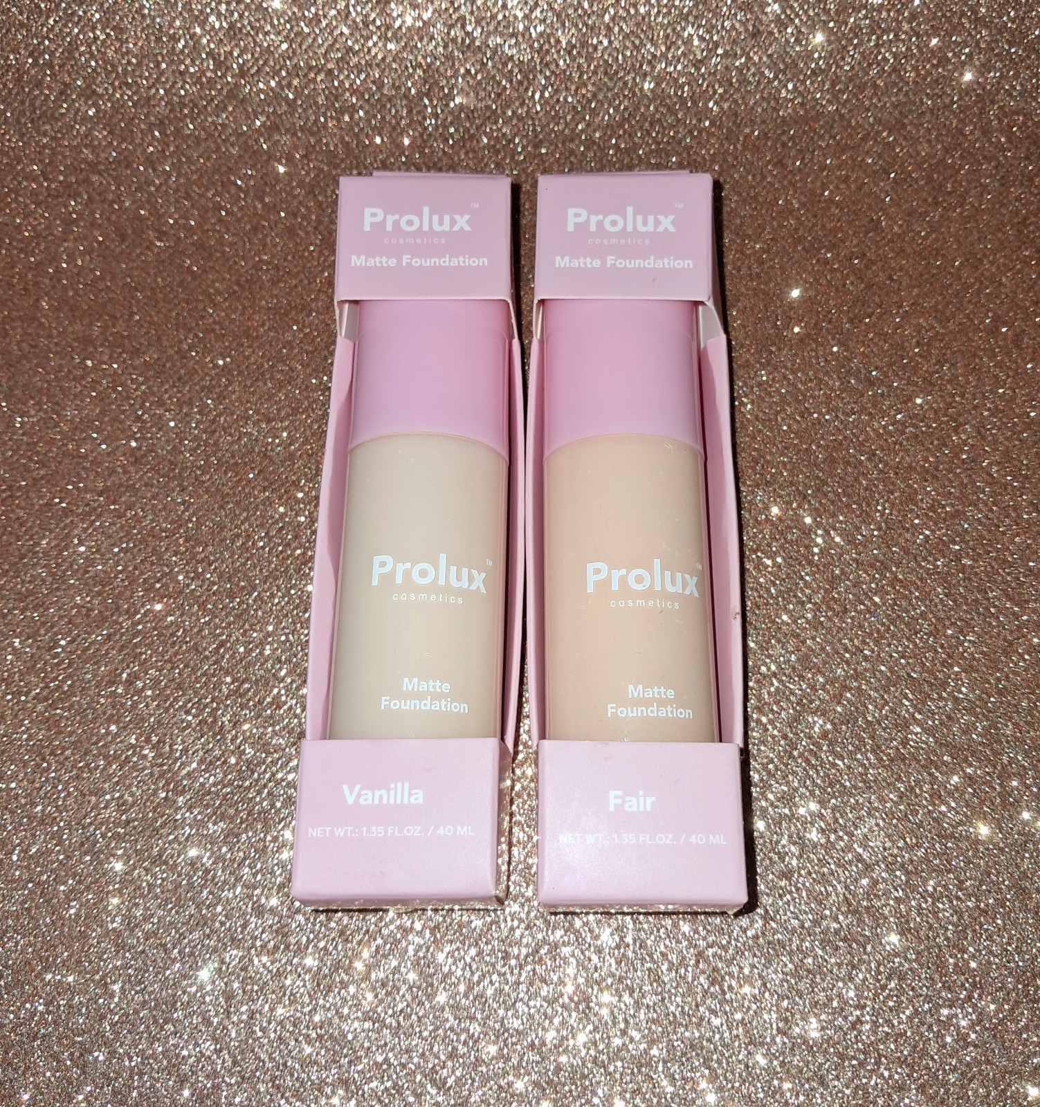 New Prolux Matte Foundation • Vegan &: Cruelty Free 1.35 FL oz • Vanilla & Fair