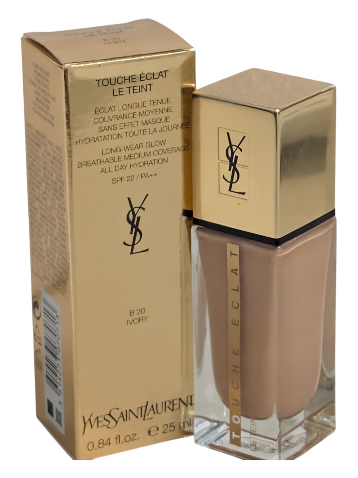 Yves Saint Laurent Touche Eclat Le Teint B20 Ivory Foundation 0.84 oz/25ml