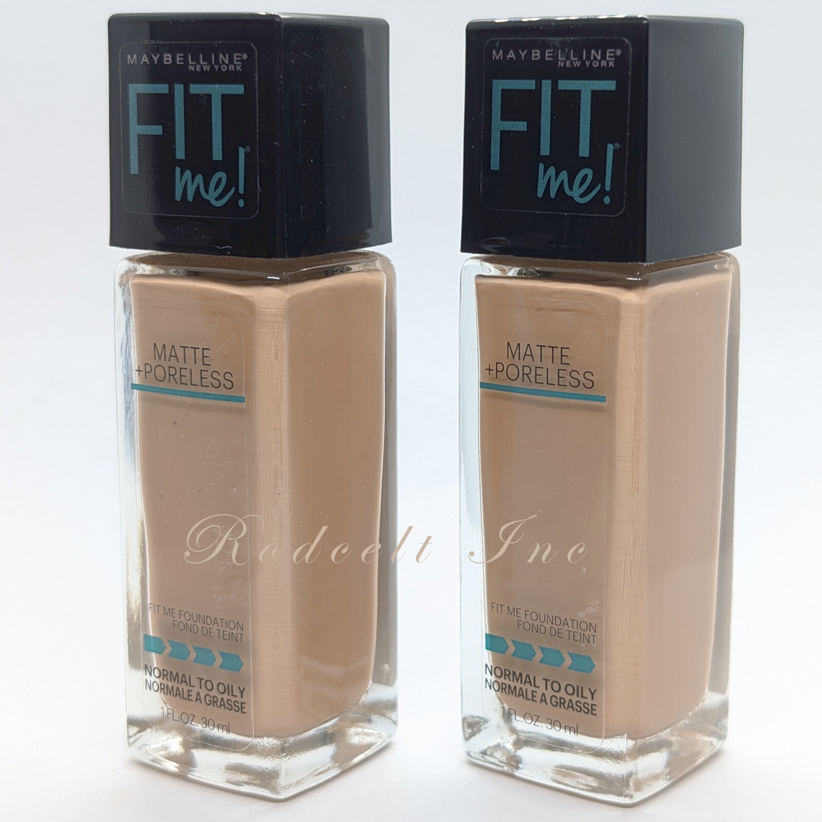MAYBELLINE FIT ME MATTE + PORELESS 222 TRUE BEIGE (1 fl. oz.) ***LOT OF 2***
