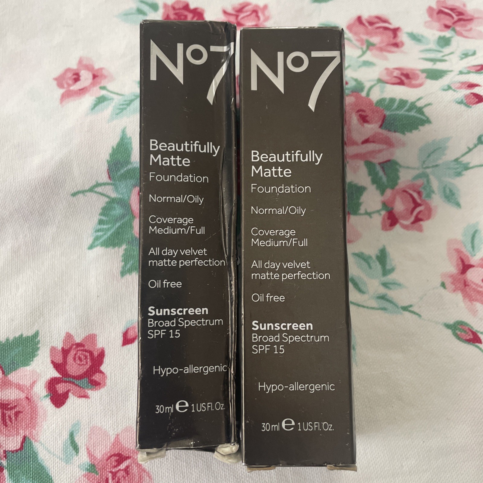 No7 WHEAT Beautifully Matte Foundation SPF15 Normal/Oily Retired stock SEE