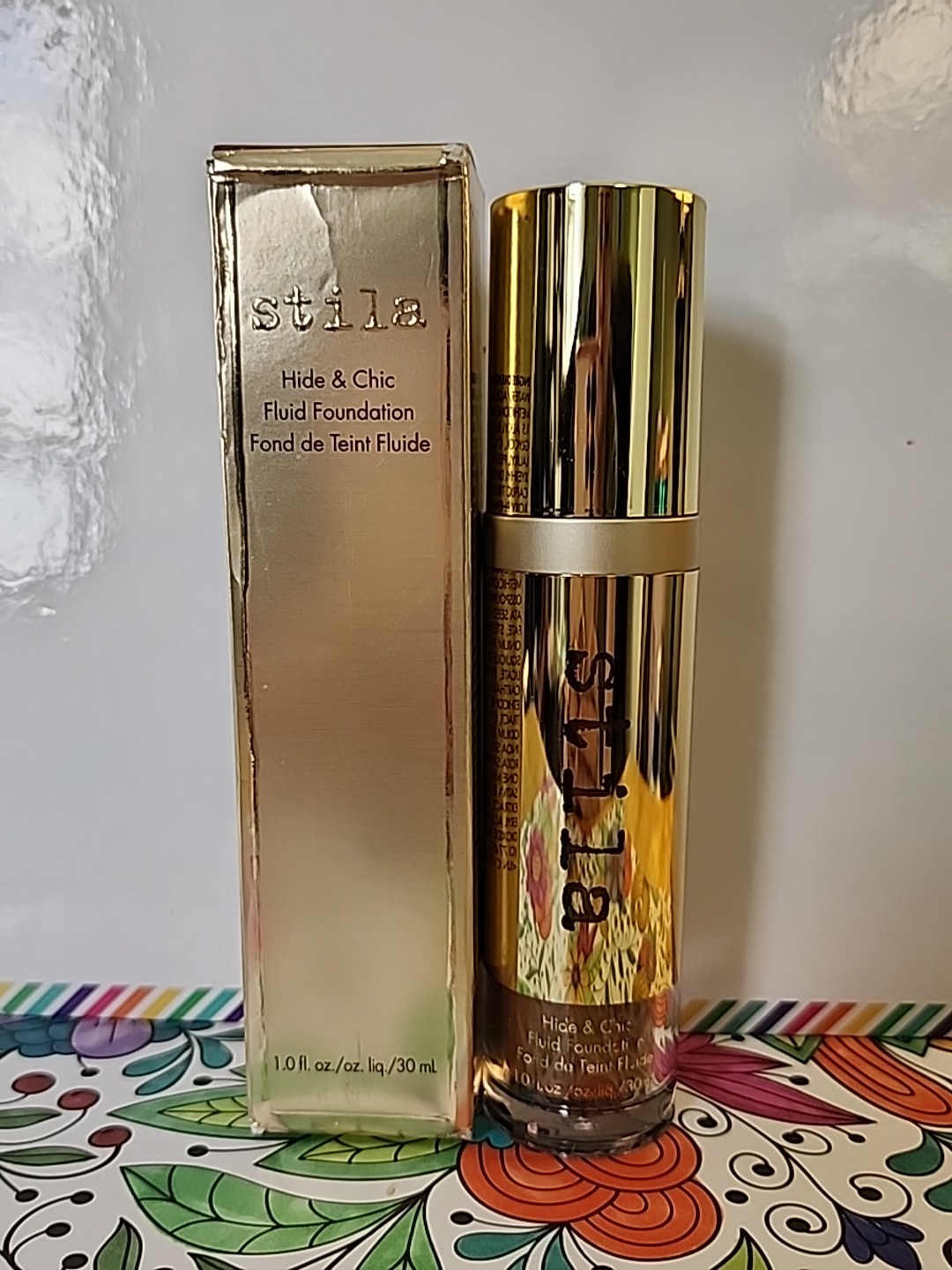 STILA Hide & Chic Fluid Foundation 1.0 fl oz 30ml TAN/DEEP 3 NEW IN BOX