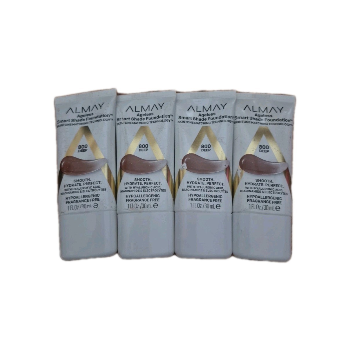 4 Pack Almay Ageless Smart Shade Foundation 1 fl oz 800 DEEP