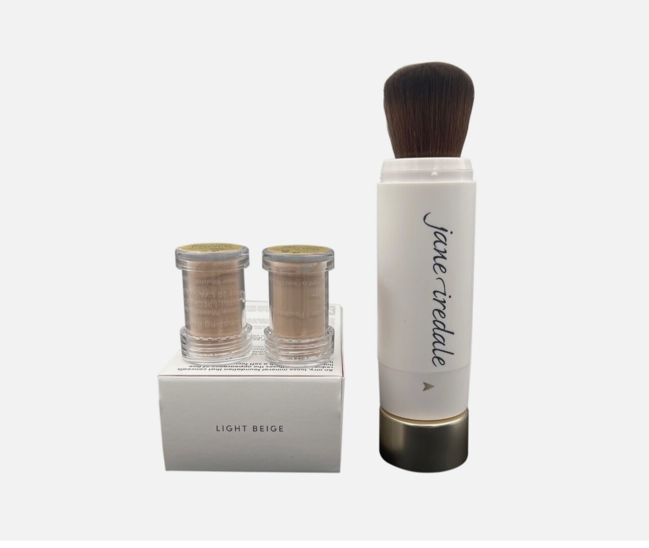 Jane Iredale Amazing Base Refillable Brush 5g (2 Refills) SPF 20 – Light Beige