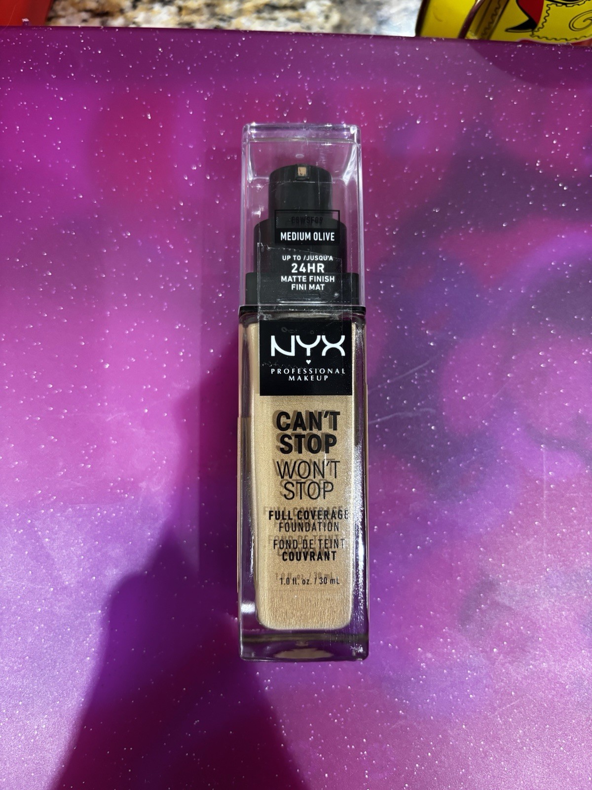 NYX Can’t Stop Won’t Stop Full Coverage Matte Foundation Medium Olive 1 fl oz