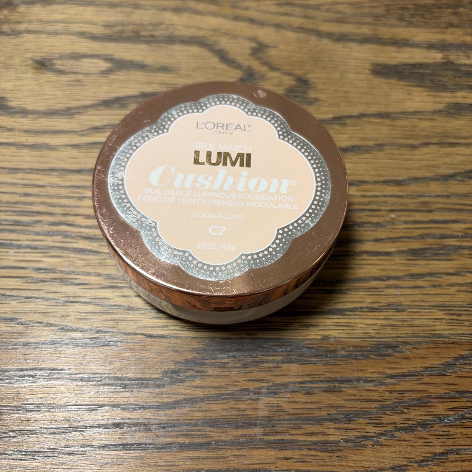 L’Oreal True Match Lumi Buildable Cushion Foundation #C2Natural Ivory Unsealed