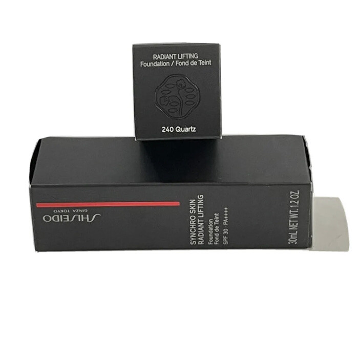 Shiseido Syncro Skin Radiant Foundation 240 QUARTZ SPF 30 P+++ 30ml/1oz New Box