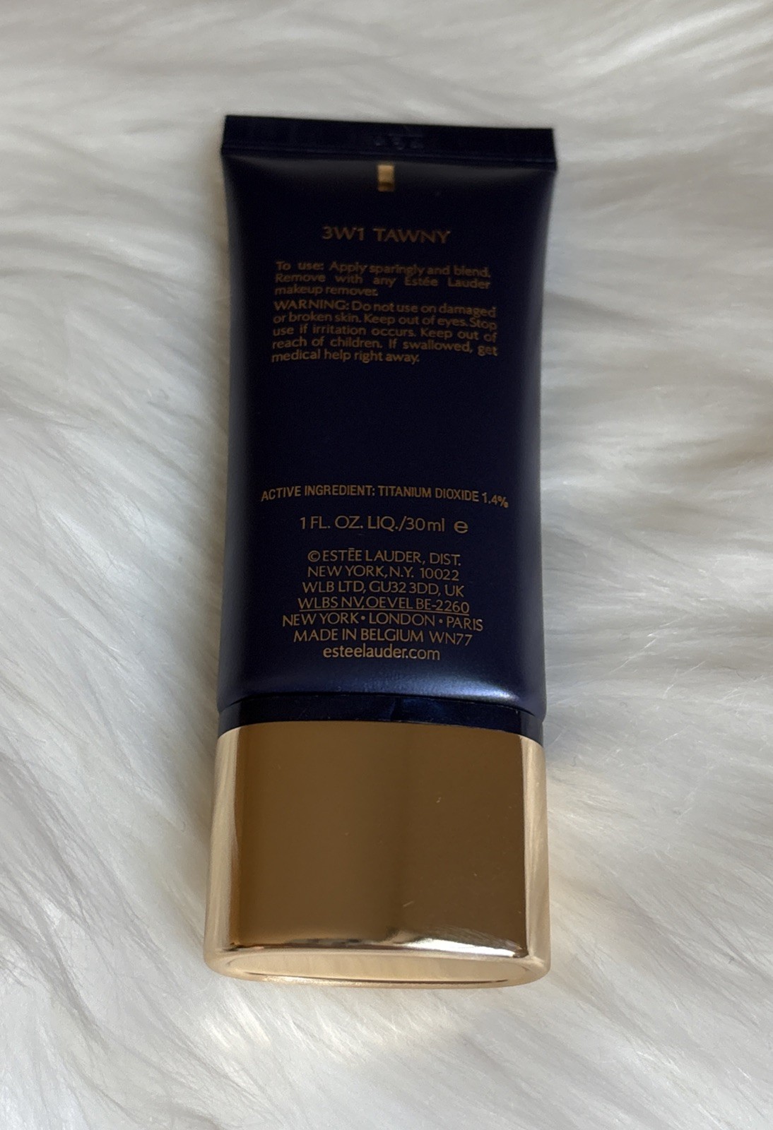 Estee Lauder Double Wear Maximum Cover Foundation Face makeup SPF15 ~ 3W1 TAWNY