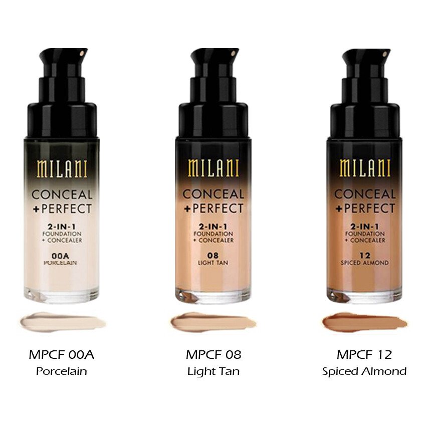 3 MILANI Conceal + Perfect 2-in-1 Foundation + Concealer “Pick Your 3 Color” Joy