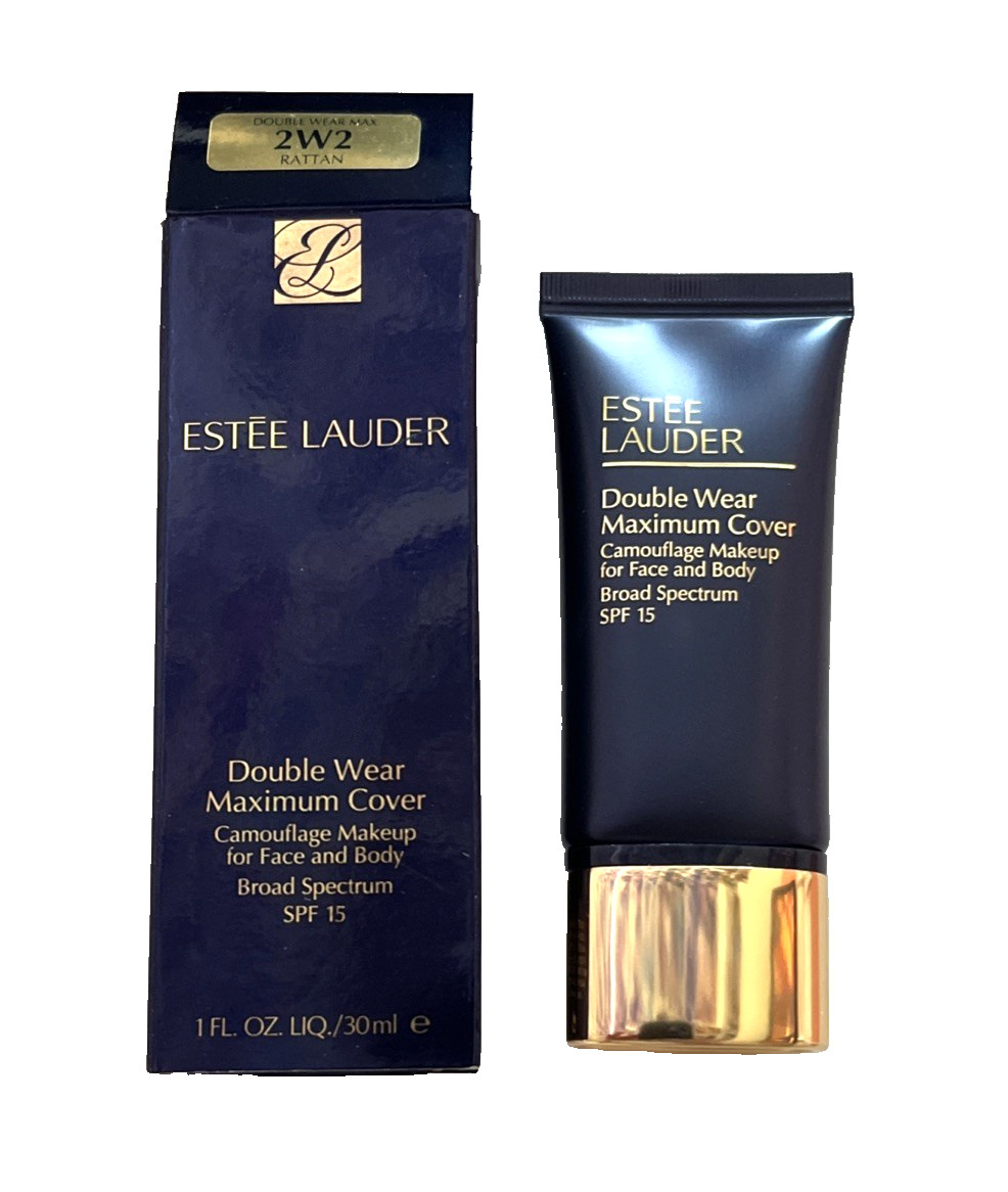 Estee Lauder Double Wear Maximum Cover Camouflage Makeup 2W2 Rattan SPF 15 1 oz