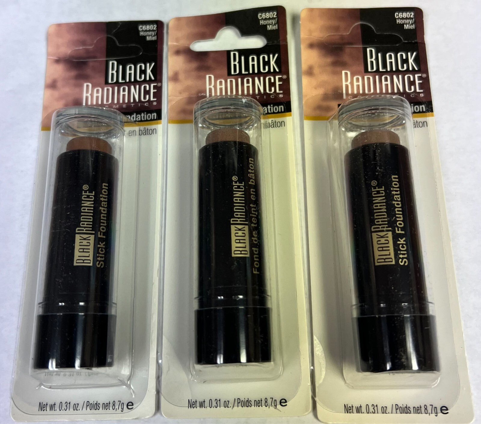3 Pieces Black Radiance Stick Foundation – HONEY C6802
