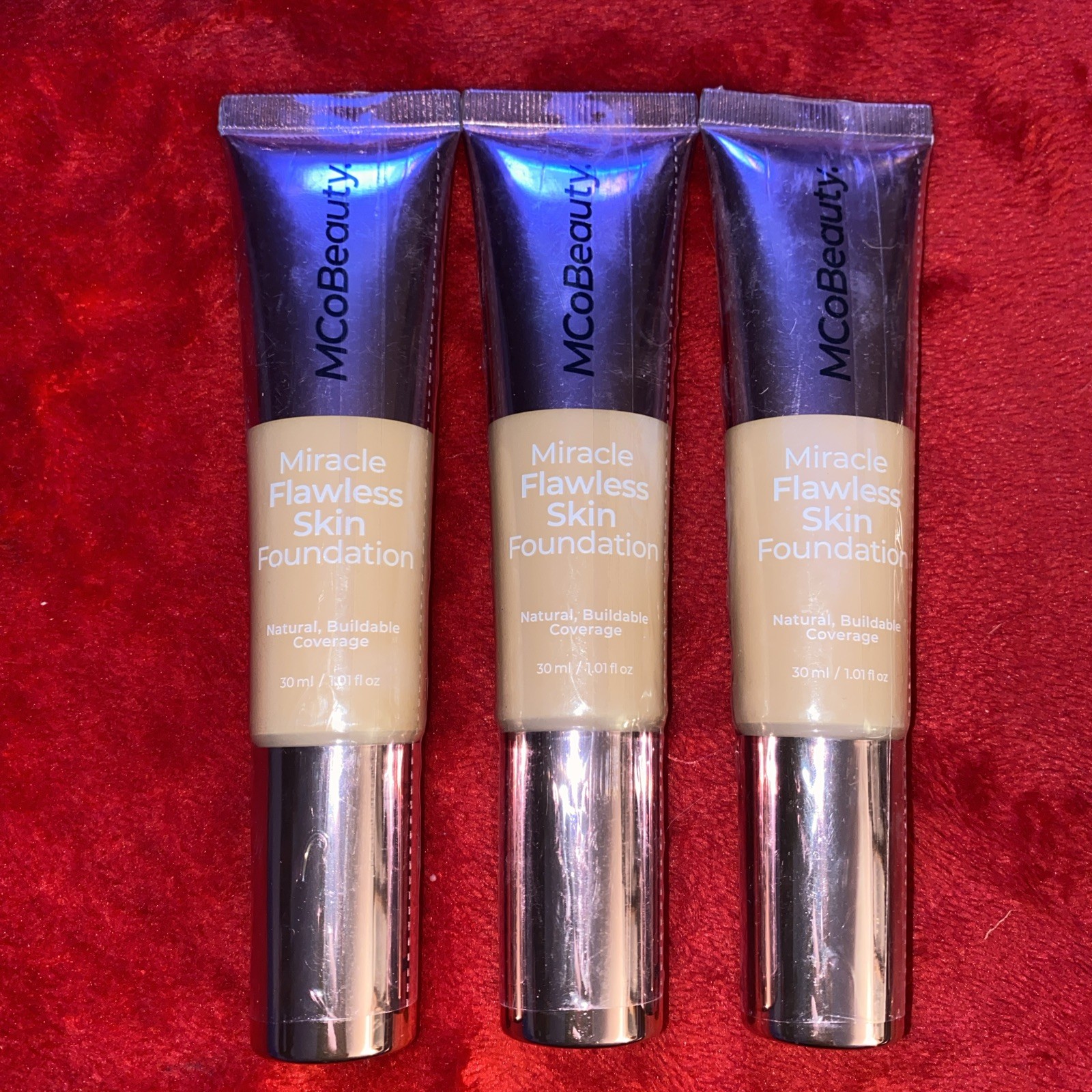 MCoBeauty Miracle Flawless Skin Foundation 3 Light Nude Natural Buildable Cov
