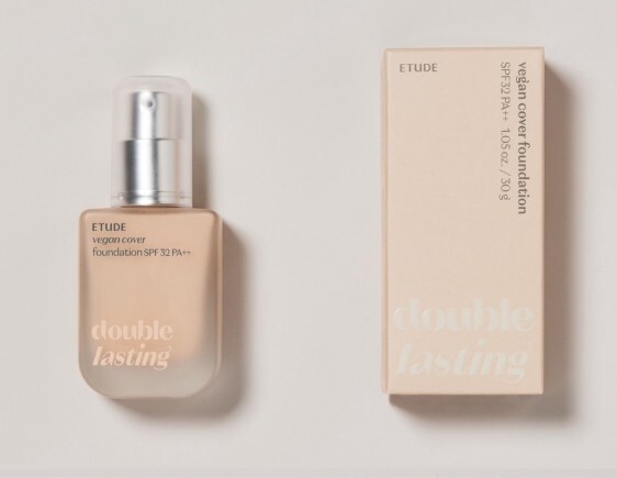 ETUDE Double Lasting Cover Foundation 30g VEGAN Foundation Korea Makeup 4Colors