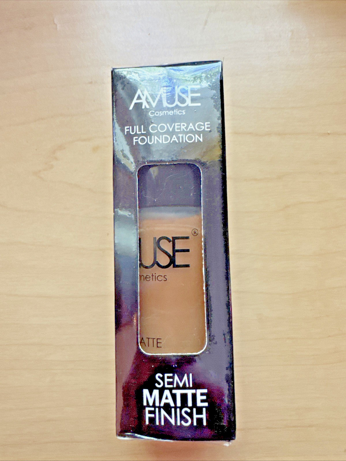 Amuse Cosmetics Full Coverage Foundation 8 Cocoa NEW