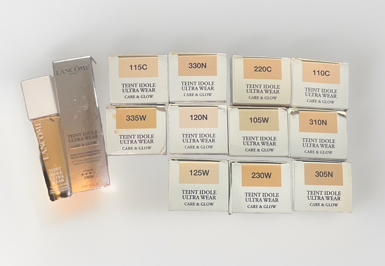LANCOME Teint Idole Ultra Wear Care & Glow Foundation 1 Fl Oz SPF 27 PICK SHADE