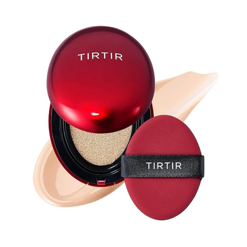 TirTir Red Cushion Foundation – 72H Full Coverage, Hydrating, Semi-Matte