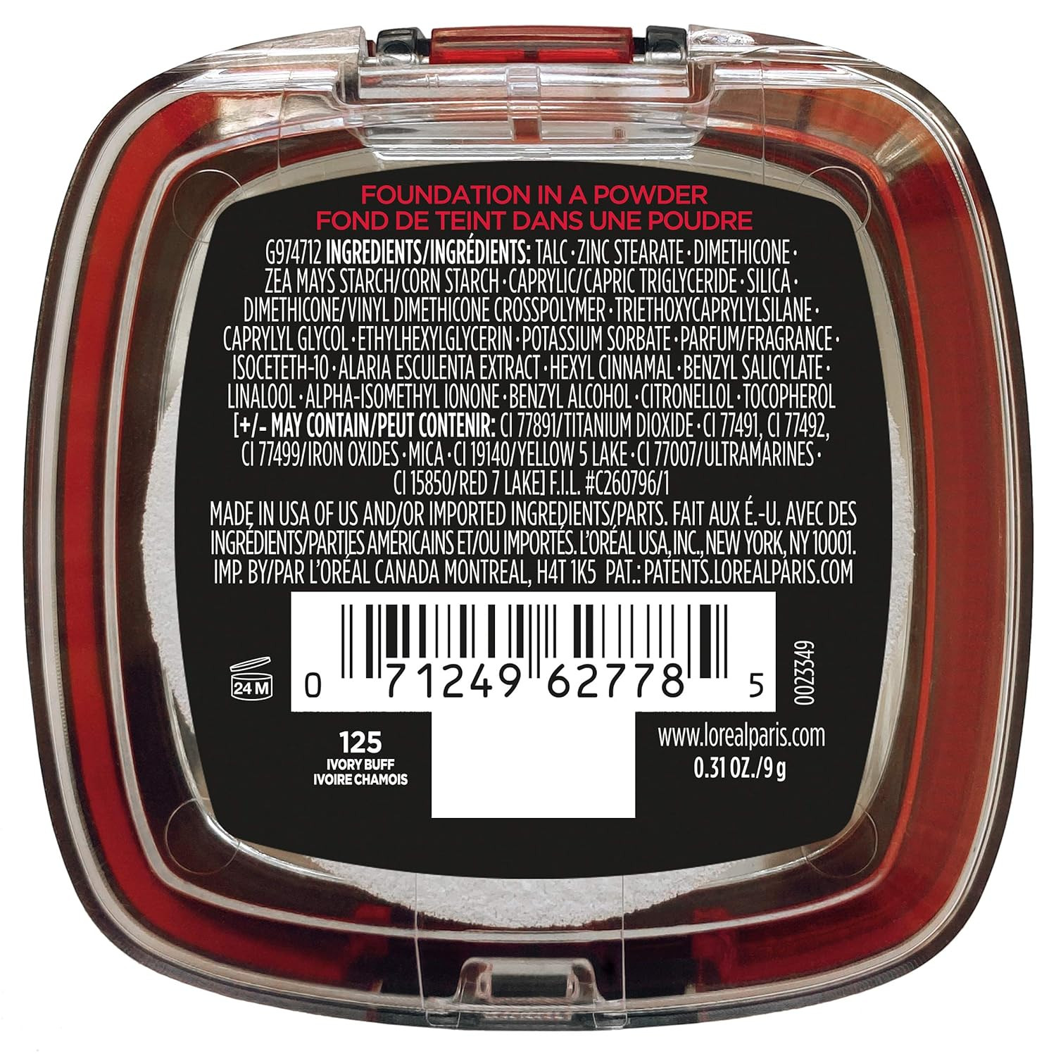 L’Oreal Paris Makeup Infallible Fresh Wear Foundation in a Powder, up to 24H Wea
