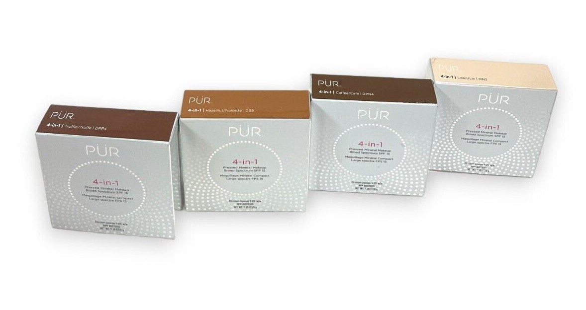 Pur 4-in-1 Pressed Mineral Makeup SPF 15 (0.28oz/8g) You Pick, As Seen In Pics