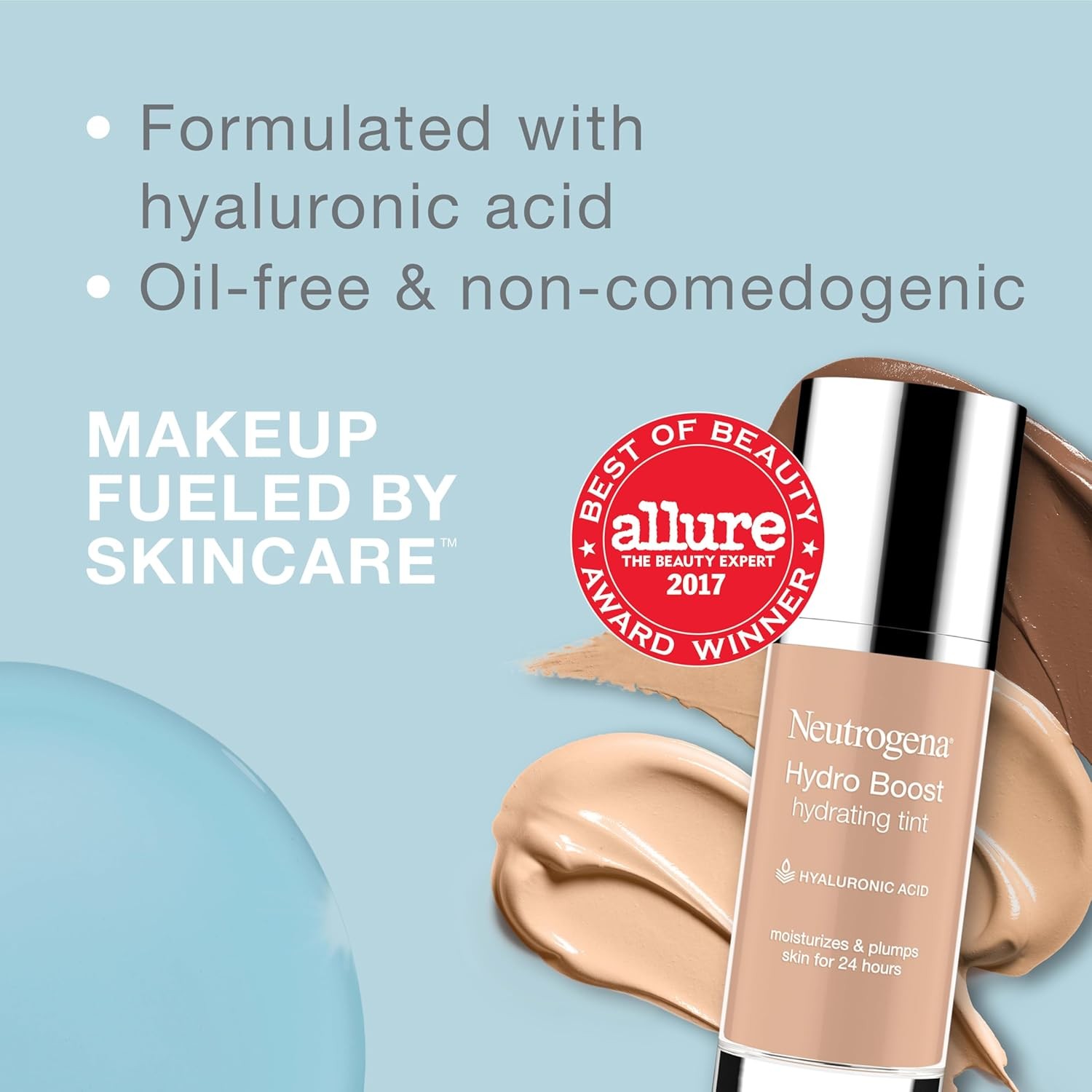 Neutrogena Hydro Boost Hydrating Tint Foundation 105 Caramel Dry Skin