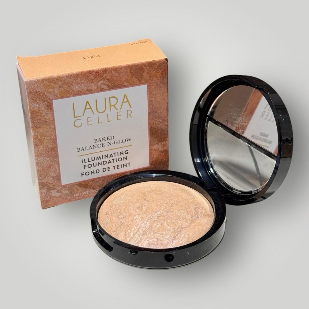 Laura Geller Baked Balance-N-Glow Illuminating Foundation LIGHT 0.28 oz