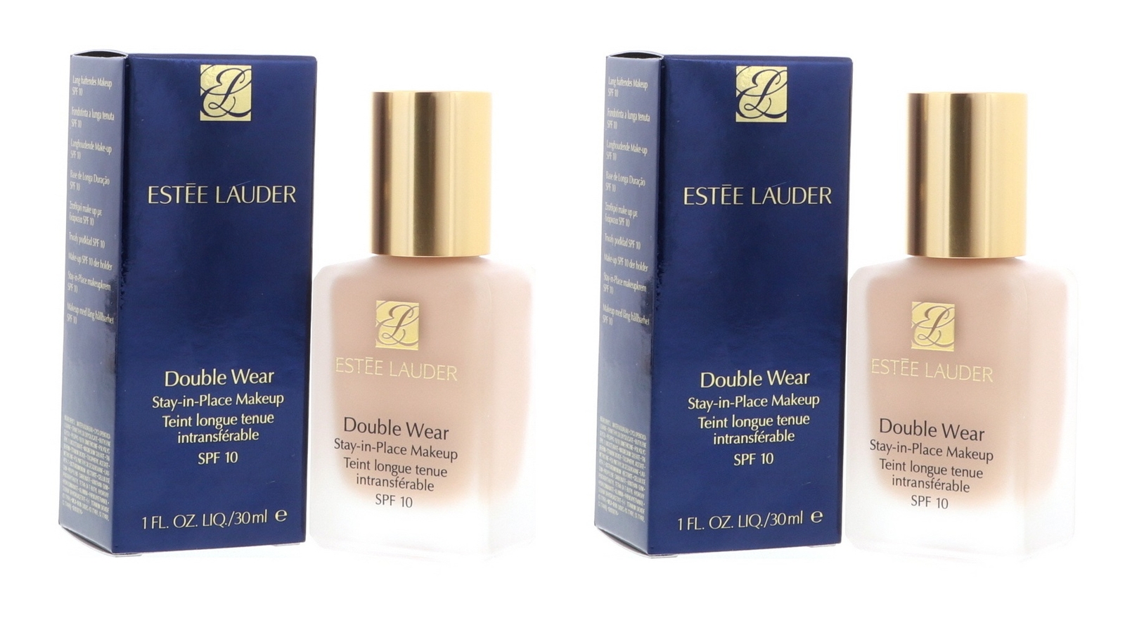 Estee Lauder DoubleWear Stay In Place Makeup SPF10, 2C1 Pure Beige 1oz 2 Pack