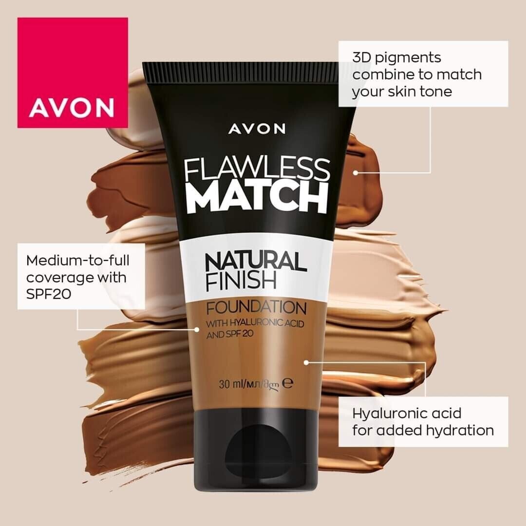 Avon Flawless Match Natural Finish Liquid Foundation SPF20 | 320G SUN BEIGE