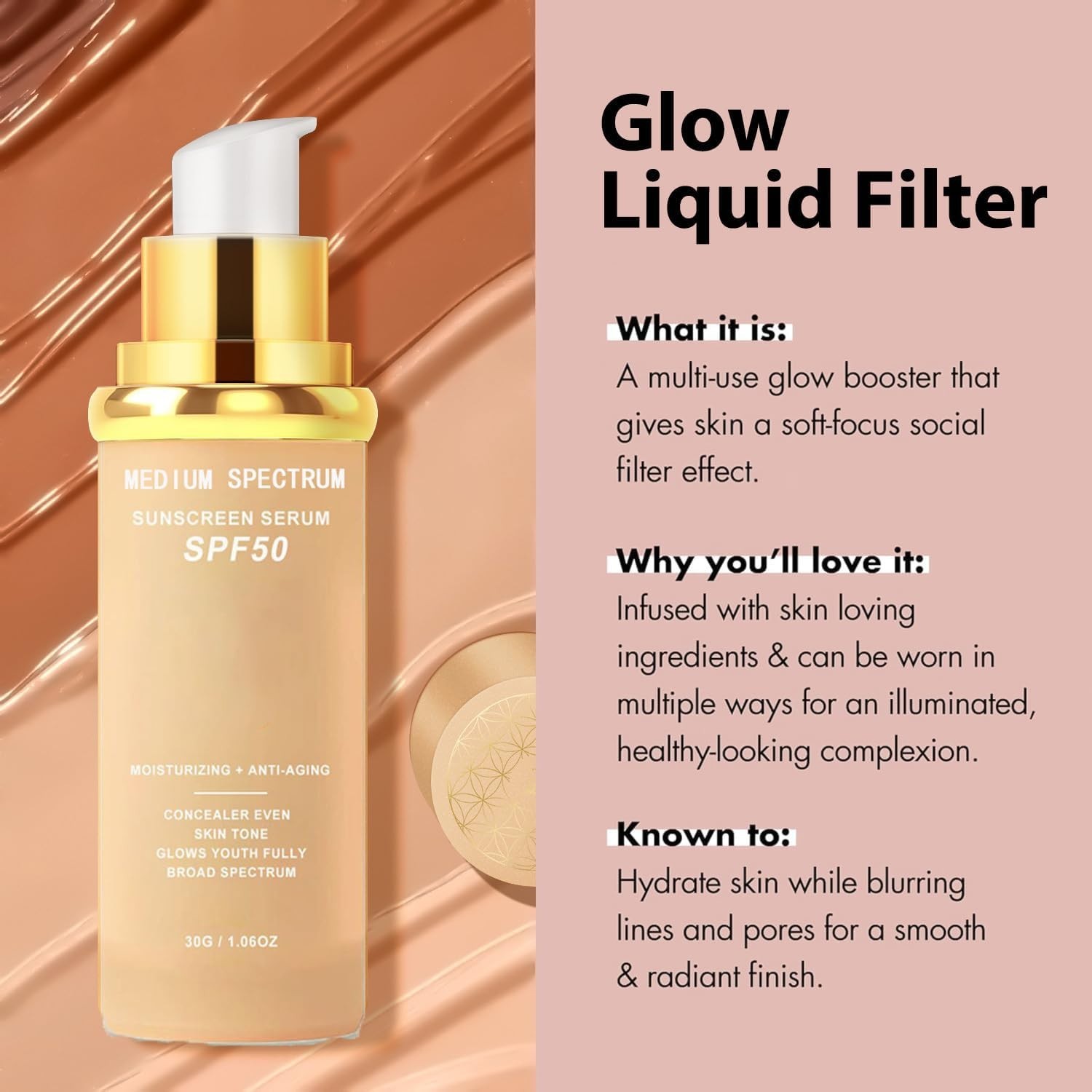 All-in-One Magic Foundation Lotion – SPF 50 Hydrating Full Coverage for All Skin