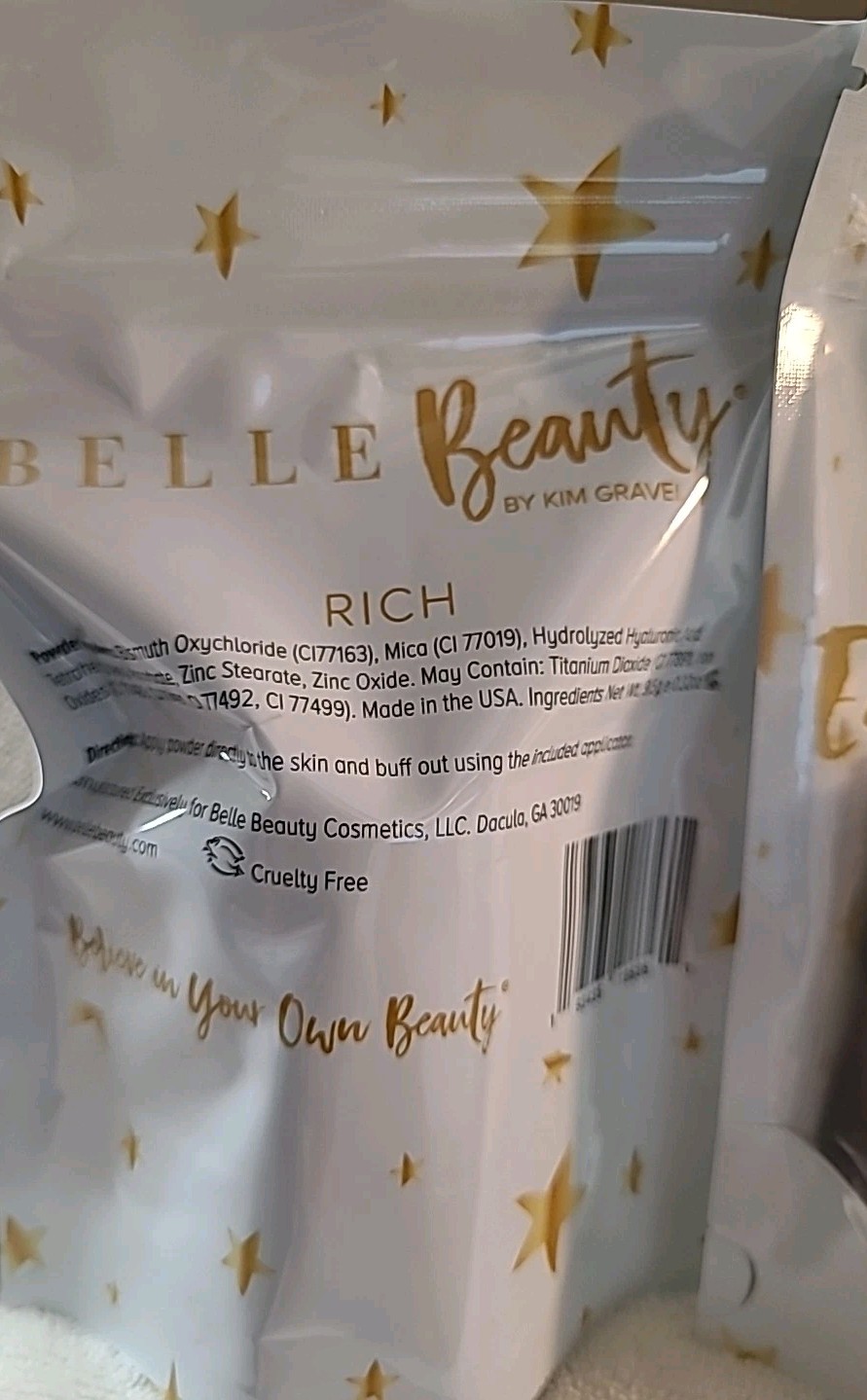 35 New/Sealed Belle Beauty Easy Peasy Powder MatteMineral Foundation RICH 0.32oz