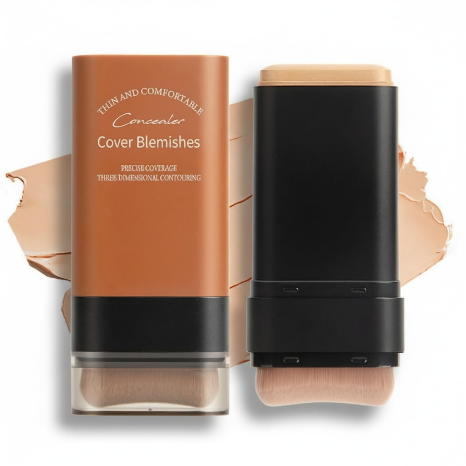 Flawless Hydrating Face Foundation Stick, Korean Lightweight Full-Coverage Cream