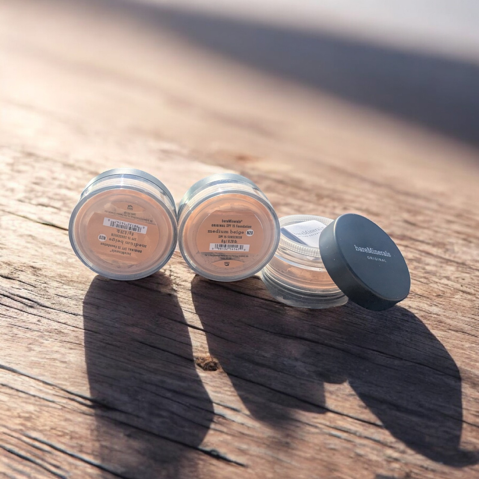 3 X Bareminerals Foundation Medium Beige N20 8g (Lot/Pack Of 3).